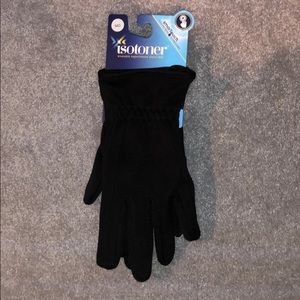 Isotoner Smart Touch Gloves Black Size Medium